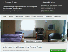 Tablet Screenshot of pension-bosse.de